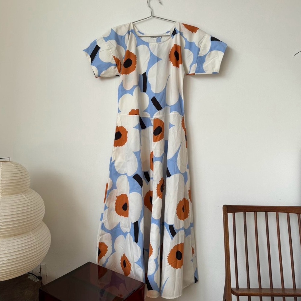 Marimekko Estrich Unikko Dress S 34
